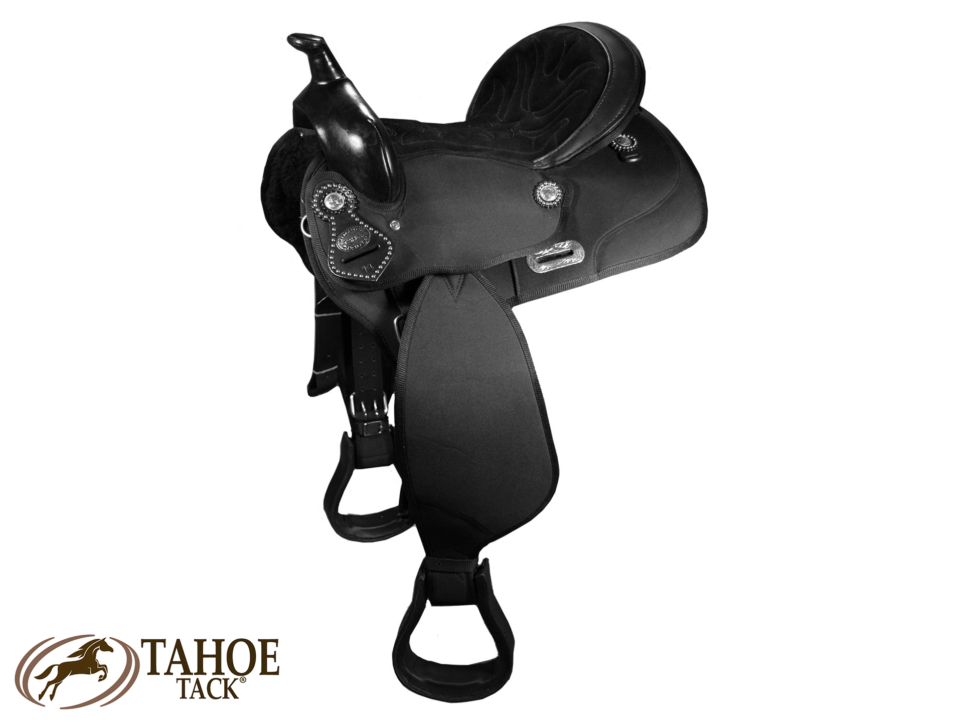 Non-adjustable~Colour~Black Details about   Synthetic Stock Saddle 